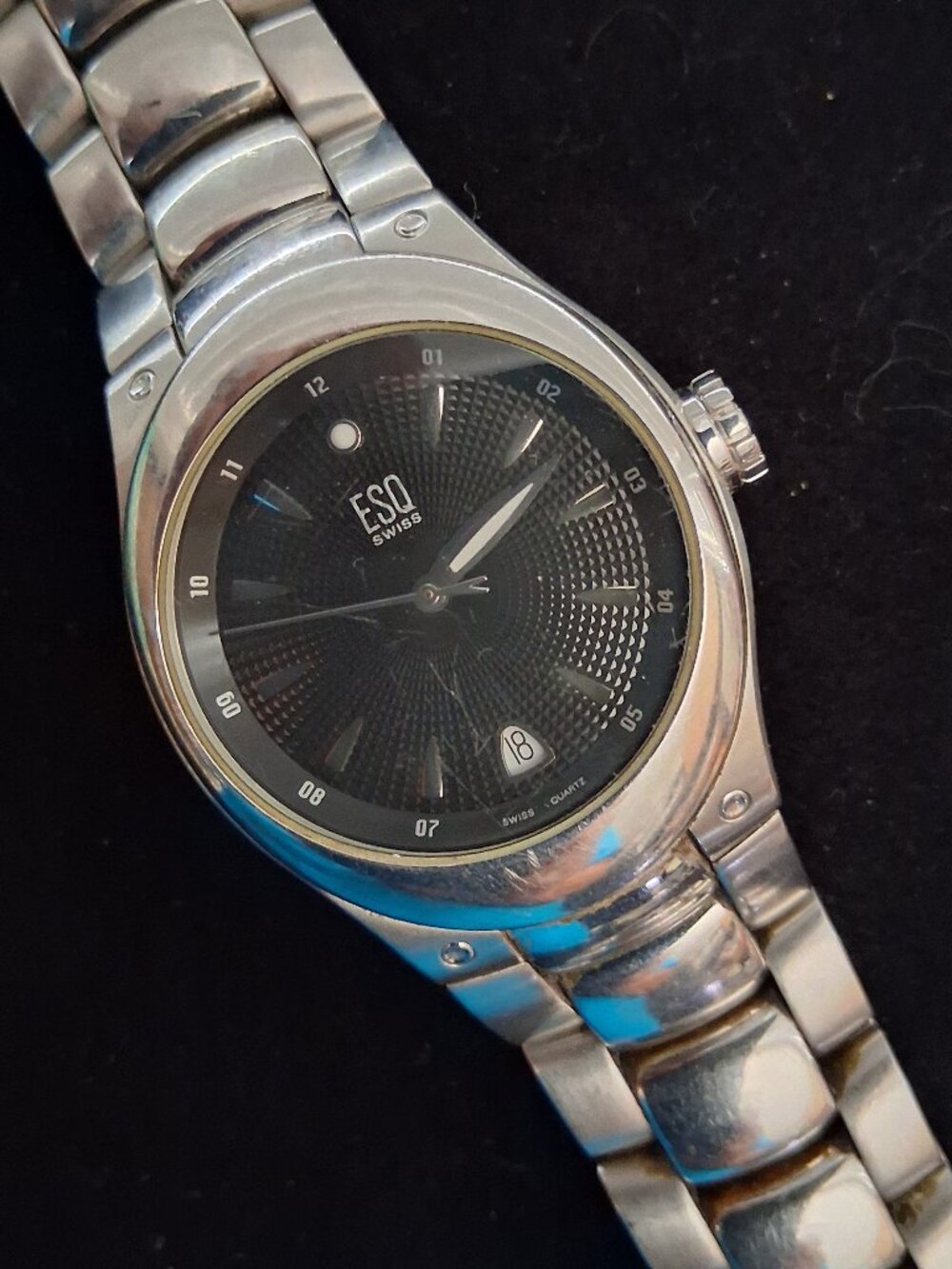 ESQ by Movado Men's Stainless Steel Swiss Watch E5263 with Date